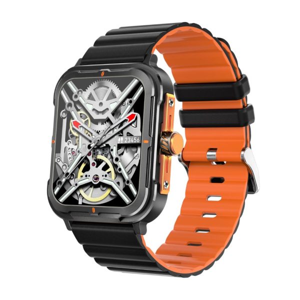 dx 90 smartwatch black orange