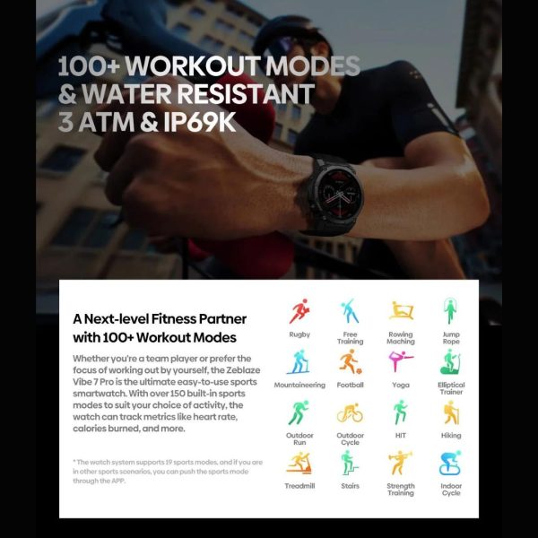 Zeblaze Vibe 7 Pro Smartwatch workout modes